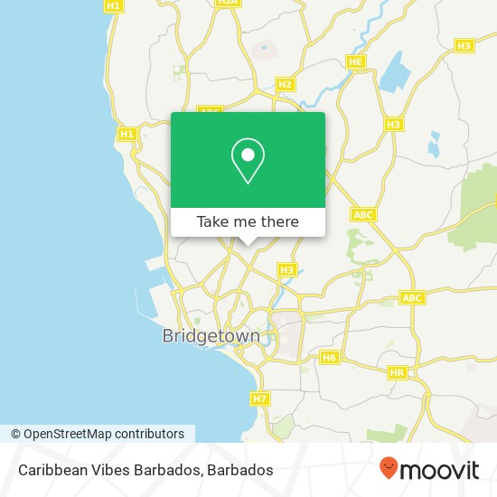 Caribbean Vibes Barbados map