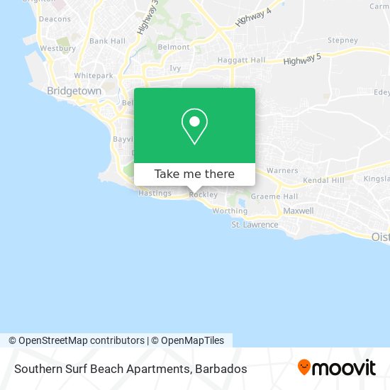Southern Surf Beach Apartments map