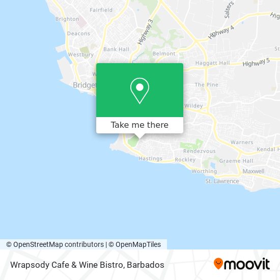 Wrapsody Cafe & Wine Bistro map