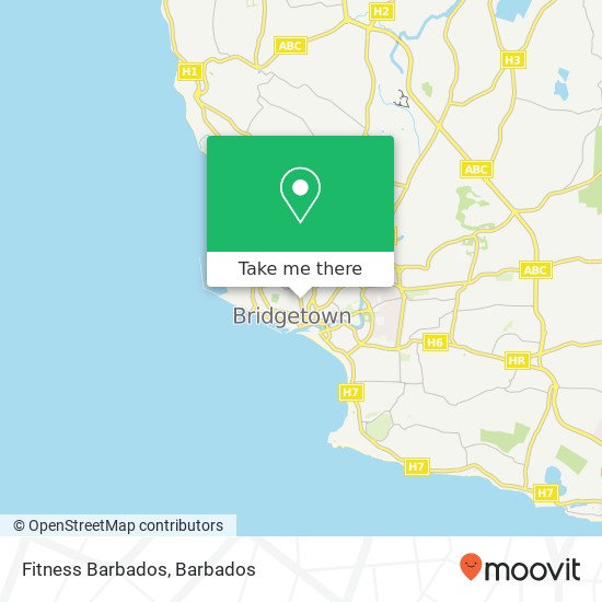 Fitness Barbados map