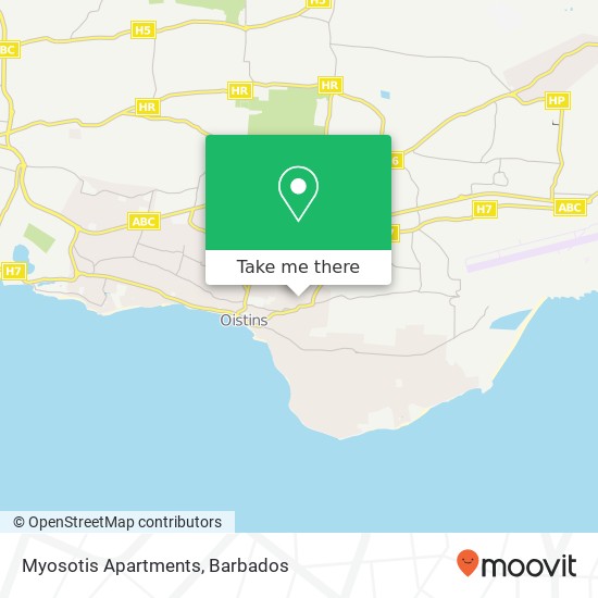Myosotis Apartments map