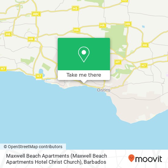 Maxwell Beach Apartments (Maxwell Beach Apartments Hotel Christ Church) map