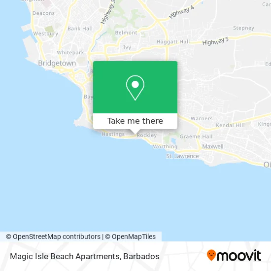 Magic Isle Beach Apartments map
