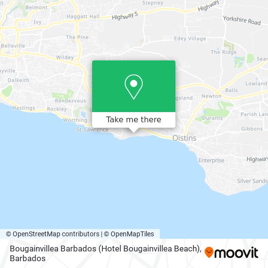 Bougainvillea Barbados (Hotel Bougainvillea Beach) map