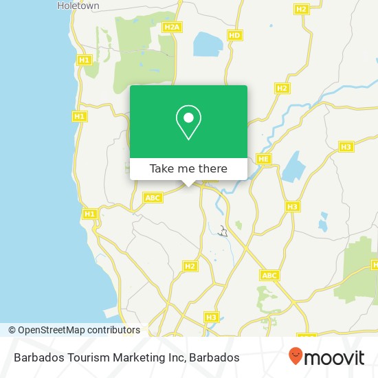 Barbados Tourism Marketing Inc map