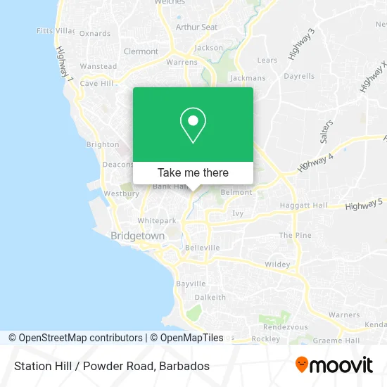 Station Hill / Powder Road map