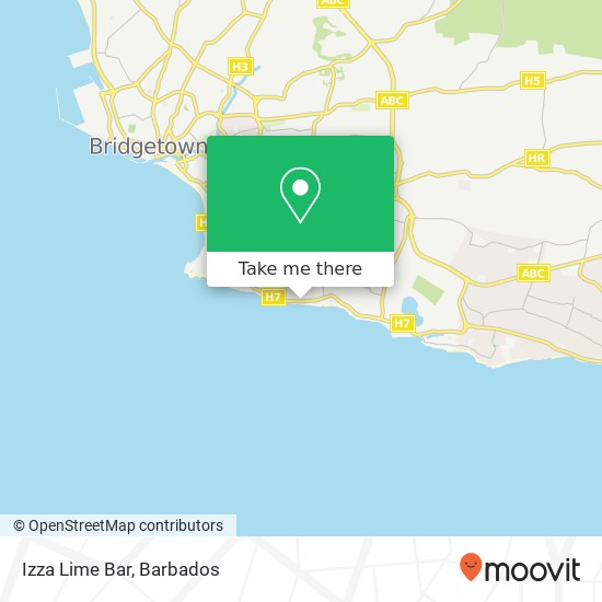 Izza Lime Bar map