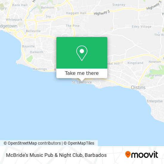 McBride's Music Pub & Night Club map