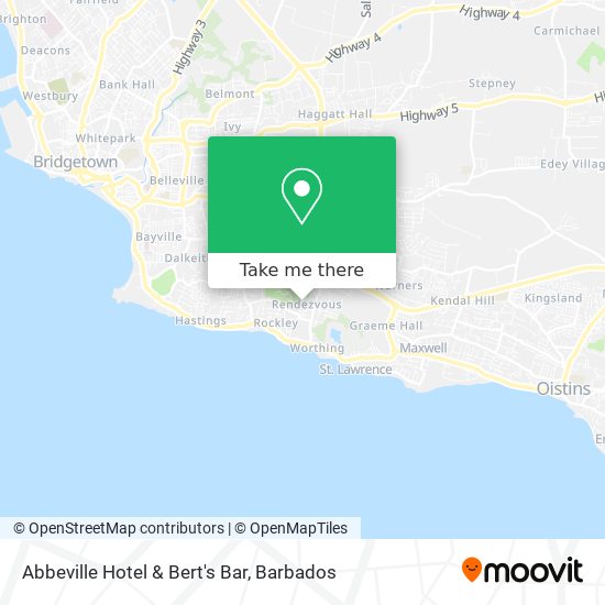 Abbeville Hotel & Bert's Bar map