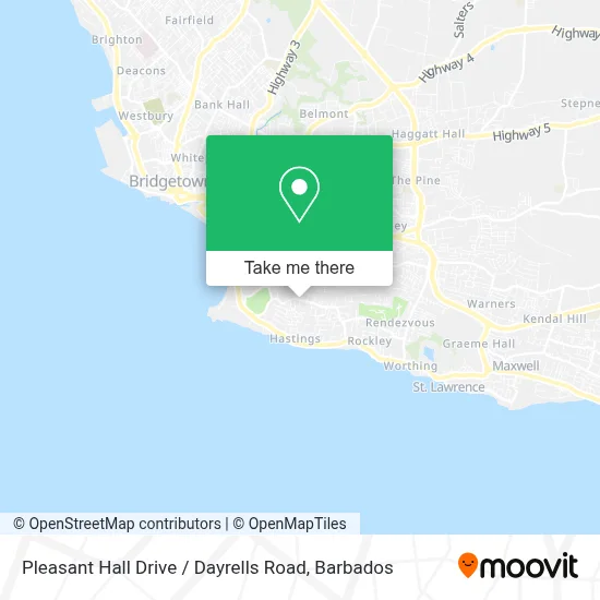 Pleasant Hall Drive / Dayrells Road map