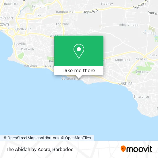 The Abidah by Accra map