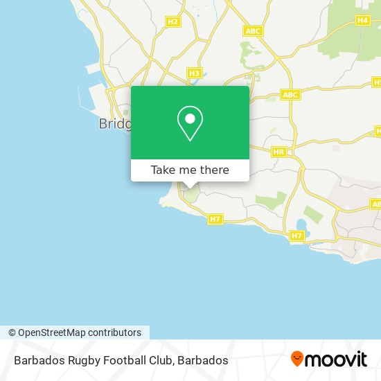 Barbados Rugby Football Club map