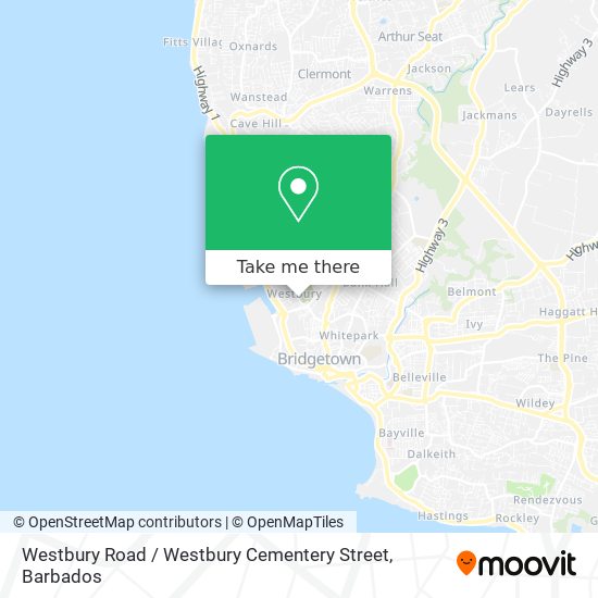 Westbury Road / Westbury Cementery Street map