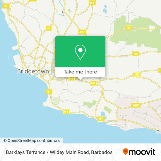 Barklays Terrance / Wildey Main Road map