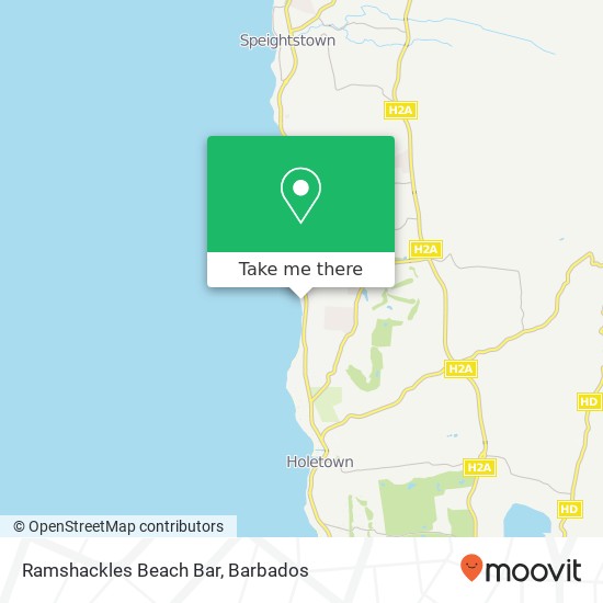 Ramshackles Beach Bar map