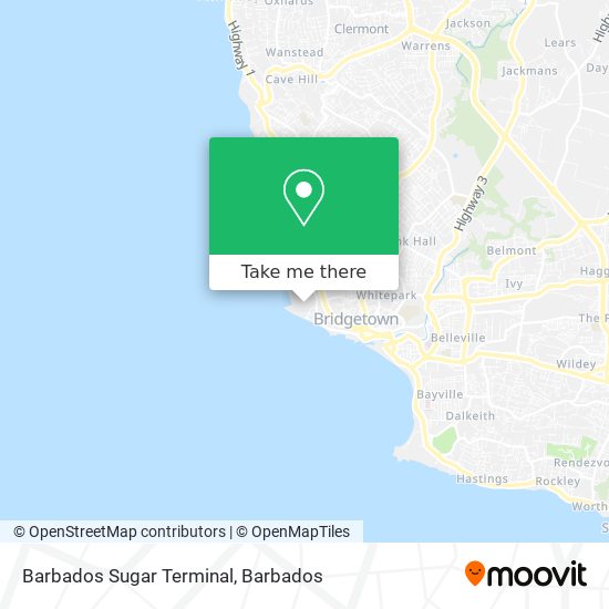 Barbados Sugar Terminal map
