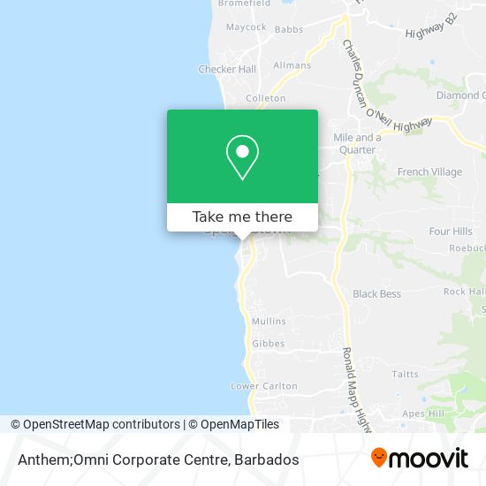 Anthem;Omni Corporate Centre map