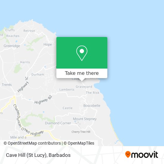 Cave Hill (St Lucy) map