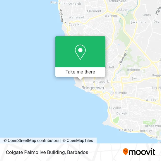 Colgate Palmolive Building map