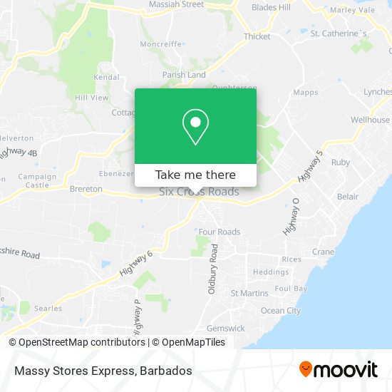 Massy Stores Express map
