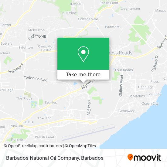 Barbados National Oil Company map