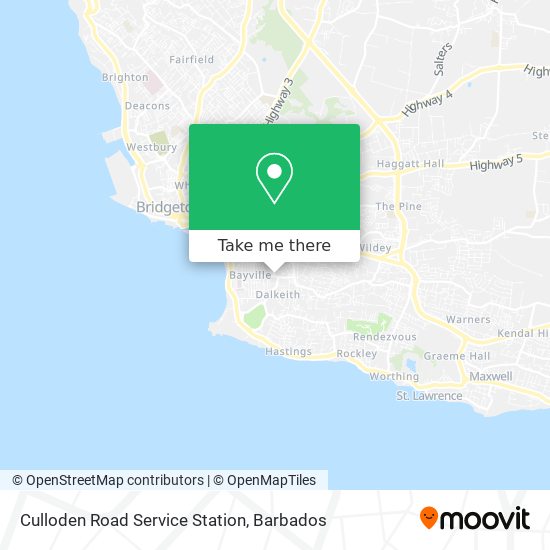 Culloden Road Service Station map