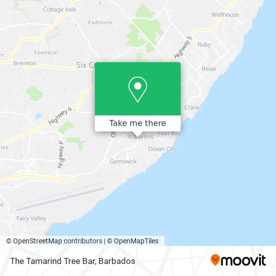 The Tamarind Tree Bar map