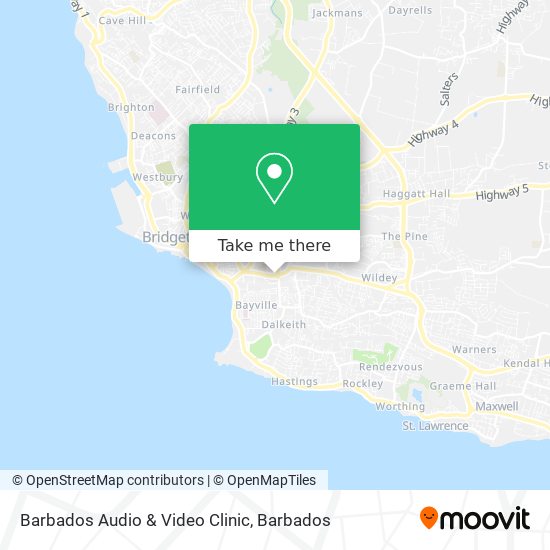Barbados Audio & Video Clinic map