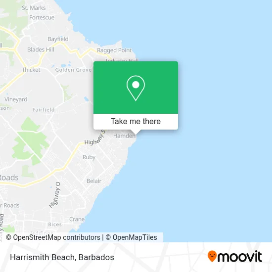 Harrismith Beach map