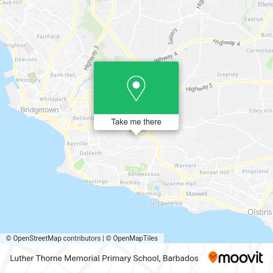 Luther Thorne Memorial Primary School map