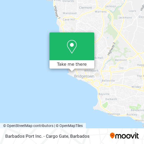 Barbados Port Inc. - Cargo Gate map