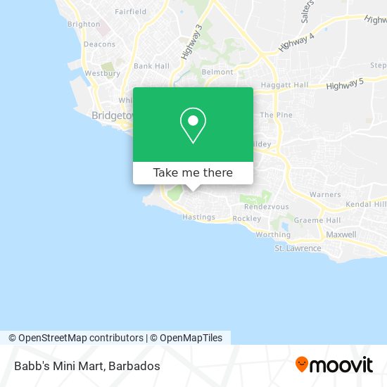 Babb's Mini Mart map