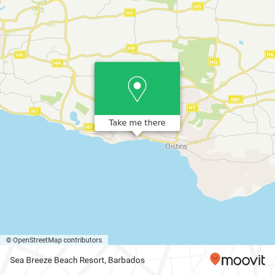 Sea Breeze Beach Resort map