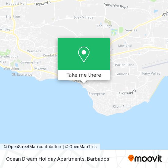 Ocean Dream Holiday Apartments map