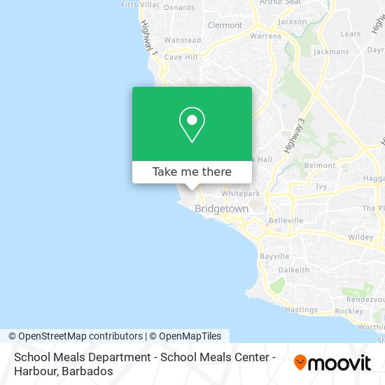 School Meals Department - School Meals Center - Harbour map