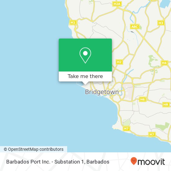 Barbados Port Inc. - Substation 1 map