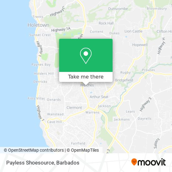 Payless Shoesource map