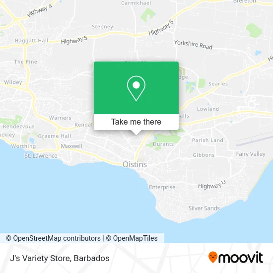 J's Variety Store map