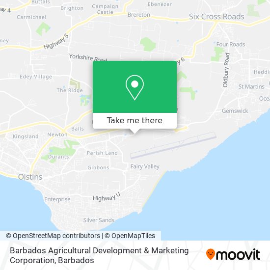 Barbados Agricultural Development & Marketing Corporation map