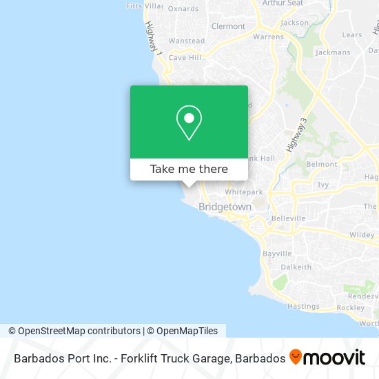 Barbados Port Inc. - Forklift Truck Garage map