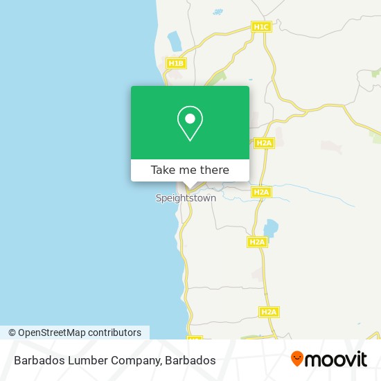 Barbados Lumber Company map