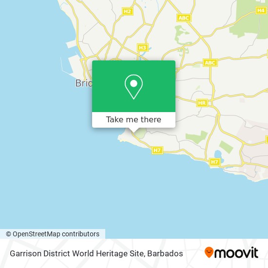 Garrison District World Heritage Site map