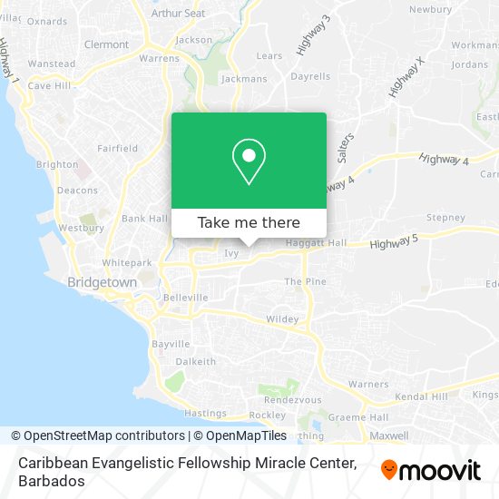 Caribbean Evangelistic Fellowship Miracle Center map