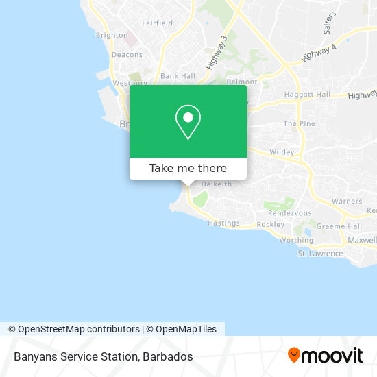 Banyans Service Station map