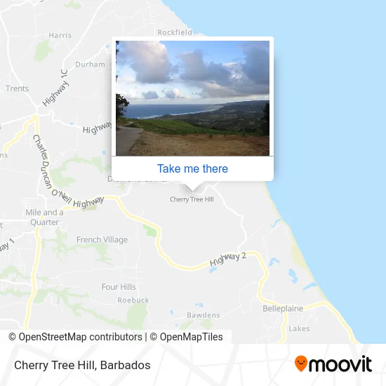 Cherry Tree Hill map