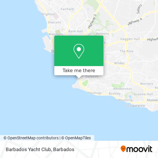Barbados Yacht Club map
