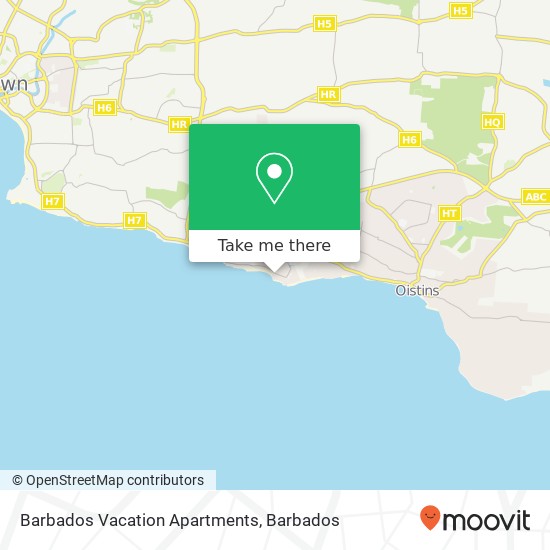 Barbados Vacation Apartments map