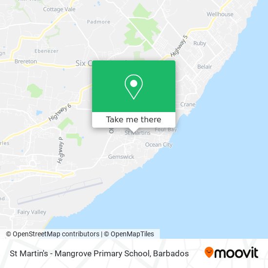 St Martin's - Mangrove Primary School map