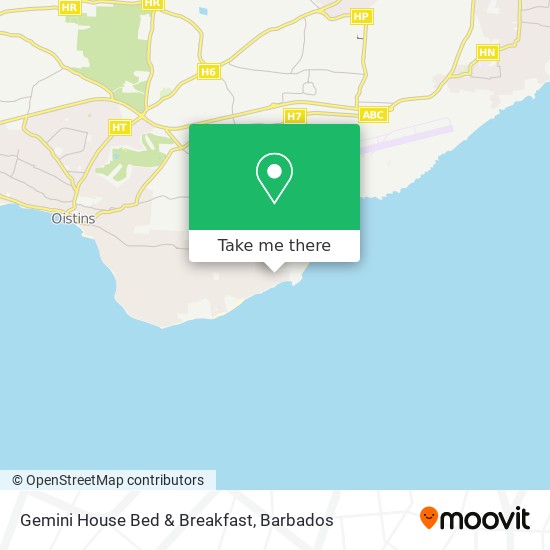 Gemini House Bed & Breakfast map