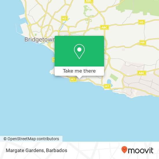 Margate Gardens map